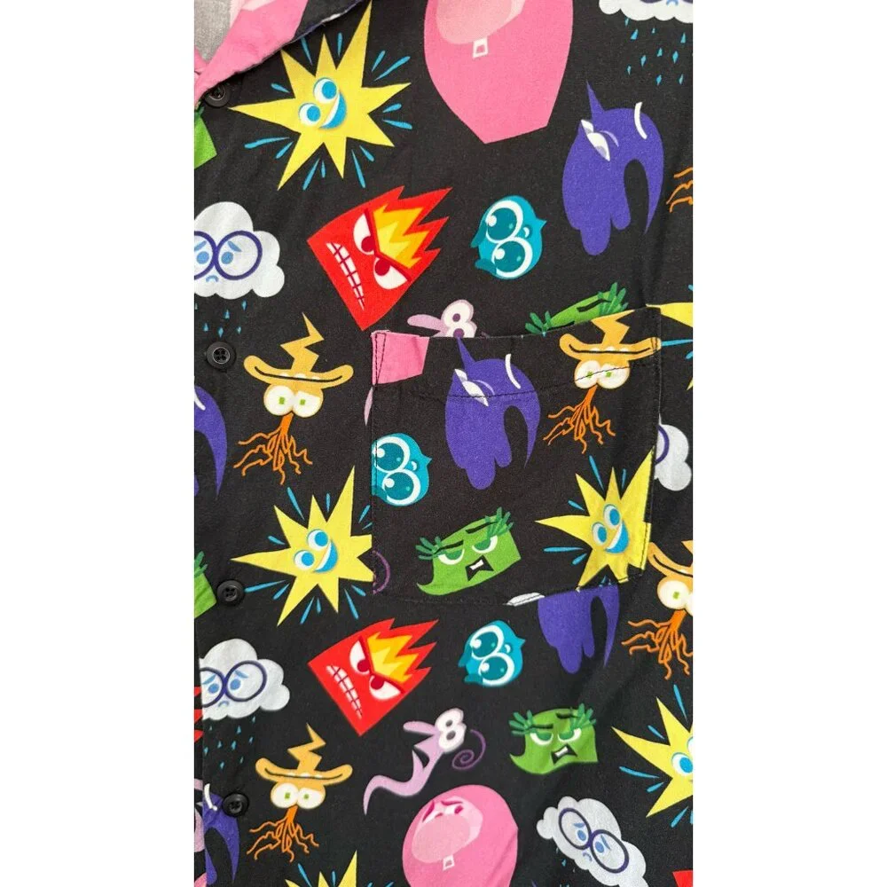 Disney Inside Out 2 Button Up Shirt - Size XL - Picture 3 of 4